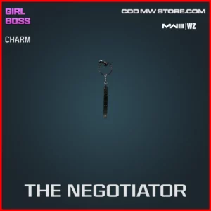The Negotiator Charm in Warzone and MW3 Girl Boss Bundle