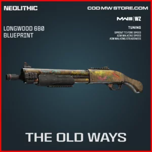 The Old Ways Lockwood 680 Blueprint Skin in Warzone and MW3 Neolithic Bundle