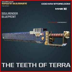 The Teeth of Terra Soulrender Blueprint Skin in Warzone and MW3 Warhammer 40000 Space Marines Tracer Pack Bundle