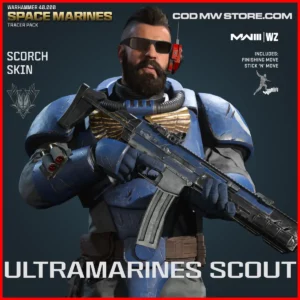 Ultramarines Scout Scorch Skin in Warzone and MW3 Warhammer 40000 Space Marines Tracer Pack Bundle