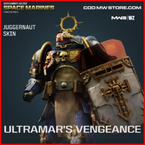 Ultramar's Vengeance Juggernaut Killstreak Skin in Warzone and MW3 Warhammer 40000 Space Marines Tracer Pack Bundle