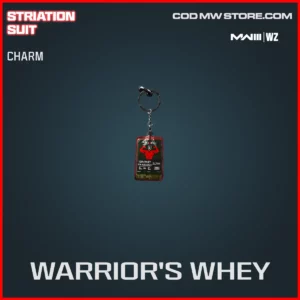 Warrior's Whey Charm in Warzone and MW3 Striation Suit Bundle