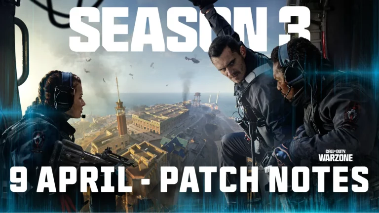 9 April – Warzone and MW3 Patch Notes