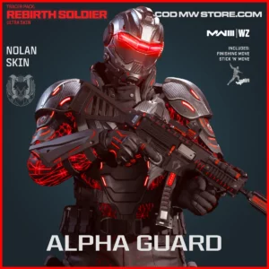 Alpha Guard Nolan Skin in Warzone and MW3 Tracer Pack: Rebirth Soldier Ultra Skin Bundle