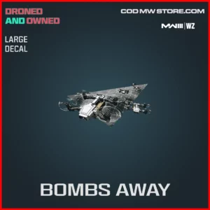 Bombs Away Large Decal in Warzone and MW3 Droned and Owned Bundle