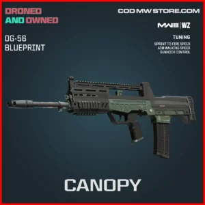 Canopy DG-56 Blueprint Skin in Warzone and MW3 Droned and Owned Bundle