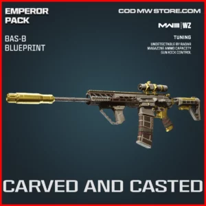 Carved and Casted BAS-B Blueprint Skin in Warzone and MW3 Emperor Pack Bundle