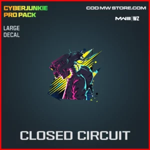 Closed Circuit Large Decal in Warzone and MW3 CyberJunkie Pro Pack Bundle