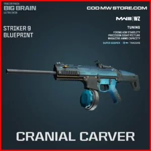 Cranial Carver Striker 9 Blueprint skin in Warzone and MW3 Tracer Pack: Big Brain Ultra Skin Bundle
