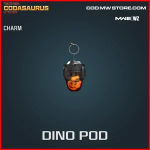 Dino Pod Charm in Warzone and MW3 Tracer Pack: Codasaurus Ultra Skin Bundle