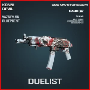 Duelist Vaznev-9k Blueprint skin in Warzone and MW3 Konni Devil Bundle