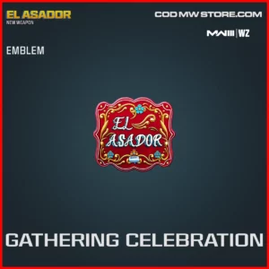 Gathering Celebration Emblem in Warzone and MW3 El Asador Bundle