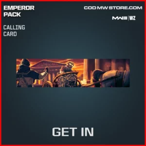 Get In Calling Card in Warzone and MW3 Emperor Pack Bundle