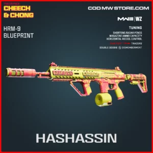Hashassin HRM-9 Blueprint Skin in Warzone and MW3 Tracer Pack: Cheech & Chong Bundle