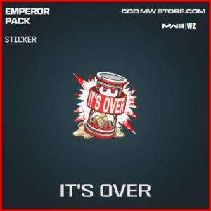It's Over sticker in Warzone and MW3 Emperor Pack Bundle