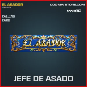 Jefe De Asado Calling Card in Warzone and MW3 El Asador Bundle
