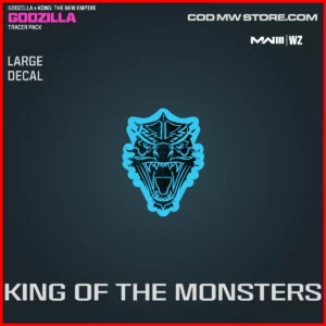 King of the Monsters Large Decal in Warzone and MW3 Godzilla x Kong The New Empire Godzilla Tracer Pack Bundle