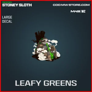 Leafy Greens Large Decal in Warzone and MW3 Tracer Pack: Stoney Sloth Bundle