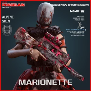 Marionette Alpine Skin in Warzone and MW3 Killer: Porcelain Party Pack Bundle