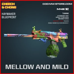 Mellow and Mild Haymaker Blueprint Skin in Warzone and MW3 Tracer Pack: Cheech & Chong Bundle