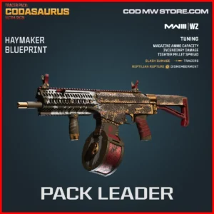 Pack Leader Haymaker Blueprint Skin in Warzone and MW3 Tracer Pack: Codasaurus Ultra Skin Bundle