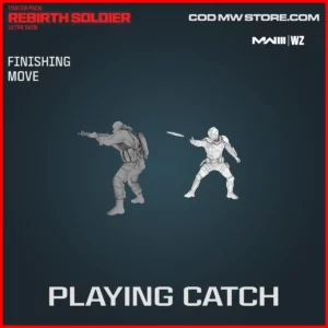 Playing Catch Finishing Move in Warzone and MW3 Tracer Pack: Rebirth Soldier Ultra Skin Bundle