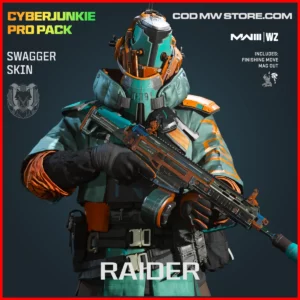 Raider Swagger Skin in Warzone and MW3 CyberJunkie Pro Pack Bundle