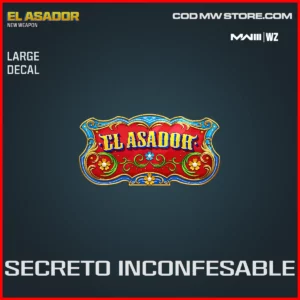 Secreto Inconfesable Large Decal in Warzone and MW3 El Asador Bundle