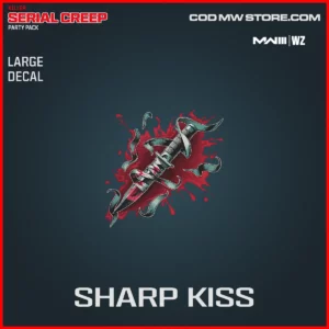 Sharp Kiss Large Decal in Warzone and MW3 Killer Serial Creep Party Pack Bundle