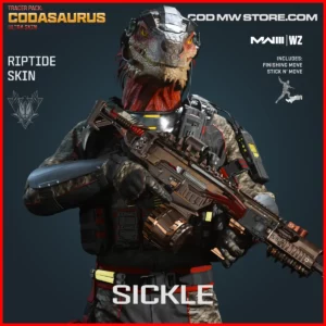 Sickle Riptide Skin in Warzone and MW3 Tracer Pack: Codasaurus Ultra Skin Bundle