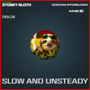Slow And Unsteady Emblem in Warzone and MW3 Tracer Pack: Stoney Sloth Bundle
