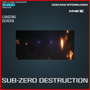 Sub-Zero Destruction Loading Screen in Warzone and MW3 Godzilla x Kong The New Empire Shimo Tracer Pack Bundle