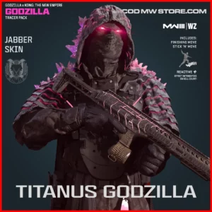 Titanus Godzilla Jabber Skin in Warzone and MW3 Godzilla x Kong The New Empire Godzilla Tracer Pack Bundle