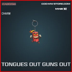Tongues Out Guns Out Charm in Warzone and MW3 Kaboom Bundle