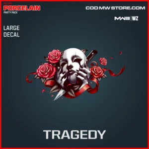 Tragedy Large Decal in Warzone and MW3 Killer: Porcelain Party Pack Bundle