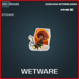 Wetware Sticker in Warzone and MW3 Tracer Pack: Big Brain Ultra Skin Bundle