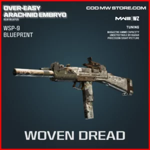 Woven Dread WSP-9 Blueprint Skin in Warzone and MW3 Over-Easy Arachnid Embryo Bundle