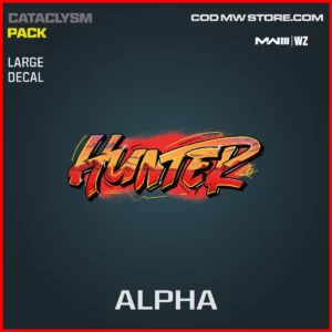 Alpha Large Decal in Warzone and MW3 Cataclysm Pack