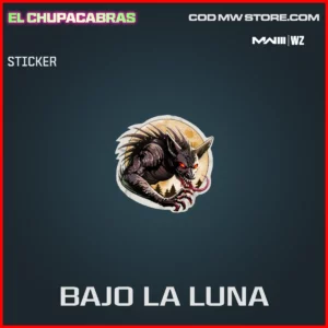 Bajo La Luna Sticker in Warzone and MW3 El Chupacabras Bundle