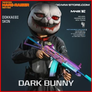 Dark Bunny Dokkaebi Skin in Warzone and MW3 Tracer Pack: Hare-Raiser Party Pack Bundle