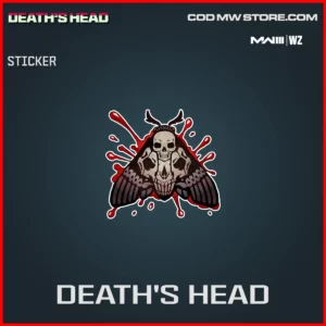 Death's Head sticker in Warzone and MW3 Death's Head Bundle