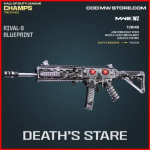 Death's Stare Rival-9 Blueprint Skin in Warzone and MW3 CDL Champs bundle
