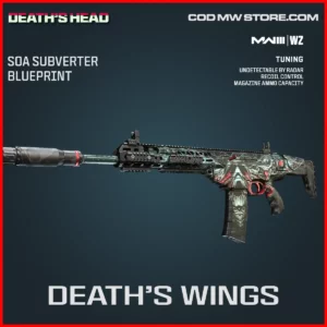 Death's Wings SOA Subverter Blueprint Skin in Warzone and MW3 Death's Head Bundle