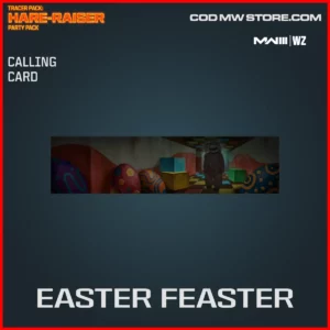 Easter Feaster callign Card in Warzone and MW3 Tracer Pack: Hare-Raiser Party Pack Bundle