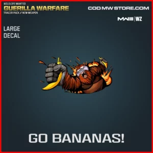 Go Bananas! Large Decal in Wildlife Wanted Guerilla Warfare Tracer Pack Bundle