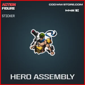 Hero Assembly Sticker in Warzone and MW3 Action Figure Bundle