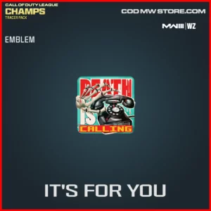 It's For You Emblem in Warzone and MW3 CDL Champs bundle