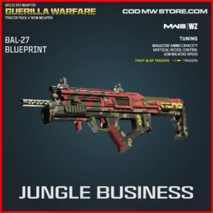 Jungle Business BAL-27 Blueprint Skin in Wildlife Wanted Guerilla Warfare Tracer Pack Bundle