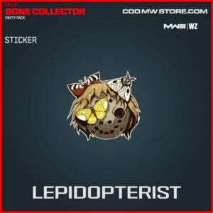Lepidopterist Sticker in Warzone and MW3 Killer Bone Collector Party Pack Bundle