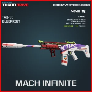 Mach Infinite TAQ-56 Blueprint Skin in Tracer Pack: Turbo Drive Bundle